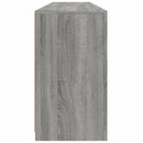 skænk med LED-lys 181,5x37x67 cm grå sonoma-eg