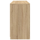 skænk med LED-lys 123x37x67 cm sonoma-eg