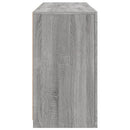 skænk med LED-lys 123x37x67 cm grå sonoma-eg