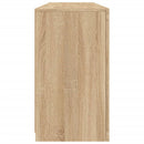 skænk med LED-lys 163x37x67 cm sonoma-eg