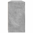 skænk med LED-lys 163x37x67 cm betongrå