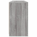 skænk med LED-lys 163x37x67 cm grå sonoma-eg