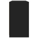 skænk med LED-lys 123x37x67 cm sort