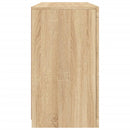skænk med LED-lys 123x37x67 cm sonoma-eg