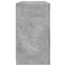 skænk med LED-lys 123x37x67 cm betongrå