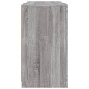 skænk med LED-lys 123x37x67 cm grå sonoma-eg