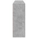 skænk med LED-lys 162x37x100 cm betongrå