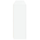 skænk med LED-lys 181,5x37x100 cm hvid