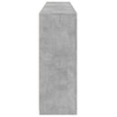 skænk med LED-lys 181,5x37x100 cm betongrå