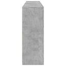 skænk med LED-lys 181,5x37x100 cm betongrå