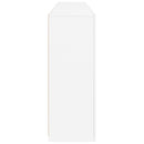 skænk med LED-lys 202x37x100 cm hvid