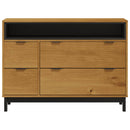 kommode FLAM 110x40x80 cm massivt fyrretræ