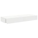 tv-borde 2 stk. med LED-lys 60x35x15,5 cm hvid