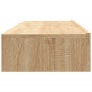 tv-borde 2 stk. med LED-lys 60x35x15,5 cm sonoma-eg