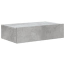tv-bord med LED-lys 60x35x15,5 cm betongrå