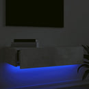 tv-bord med LED-lys 60x35x15,5 cm betongrå