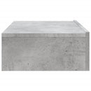 tv-bord med LED-lys 60x35x15,5 cm betongrå
