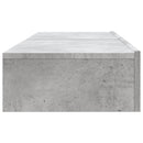 tv-borde med LED-lys 2 stk. 60x35x15,5 cm betongrå