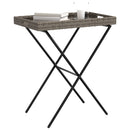 bakkebord 65x40x75 cm polyrattan grå