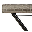 bakkebord 65x40x75 cm polyrattan grå