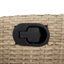 havestole 2 stk. med lænefunktion og hynder polyrattan beige