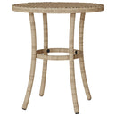 bistrosæt til haven 3 dele med hynder polyrattan beige