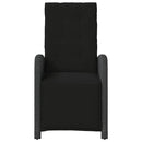 havestole 2 stk. med lænefunktion og fodstøtte polyrattan sort