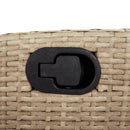 havestole 2 stk. med lænefunktion og hynder polyrattan beige