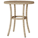 bistrosæt til haven 3 dele med hynder polyrattan beige