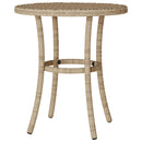 bistrosæt til haven 3 dele med hynder polyrattan beige