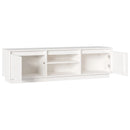 tv-bord 140x35x40 cm massivt fyrretræ hvid