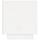 tv-bord 140x35x40 cm massivt fyrretræ hvid