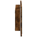 badeværelsesspejl m. LED 60x8,5x38 cm konstrueret træ sonoma-eg