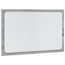 LED-badeværelsesspejl 60x8,5x38 cm konstrueret træ grå sonoma