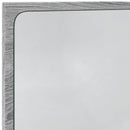 LED-badeværelsesspejl 60x8,5x38 cm konstrueret træ grå sonoma