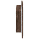 badeværelsesspejl m. LED 60x8,5x38 cm konstrueret træ brunt eg