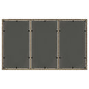 havebord med glastop 150x90x75 cm polyrattan grå