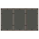 havebord med glastop 150x90x75 cm polyrattan brun