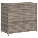opbevaringsskab til haven 83x45x76 cm polyrattan grå