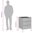 opbevaringsskab til haven 55x59x80 cm polyrattan grå