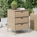 opbevaringsskab til haven 55x59x80 cm polyrattan beige