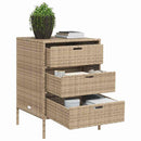 opbevaringsskab til haven 55x59x80 cm polyrattan beige