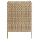 opbevaringsskab til haven 55x59x80 cm polyrattan beige