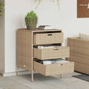 opbevaringsskab til haven 55x59x80 cm polyrattan beige