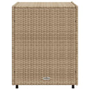 opbevaringsskab til haven 55x59x69 cm polyrattan beige