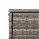opbevaringsskab til haven 105x55x113 cm polyrattan grå