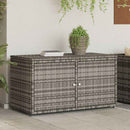 opbevaringsskab til haven 110x55x60,5 cm polyrattan grå