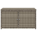 opbevaringsskab til haven 110x55x60,5 cm polyrattan grå