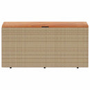 opbevaringsboks til haven 110x50x54 cm polyrattan akacie beige