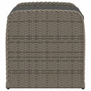 opbevaringsbænk med hynde 80x51x52 cm polyrattan grå